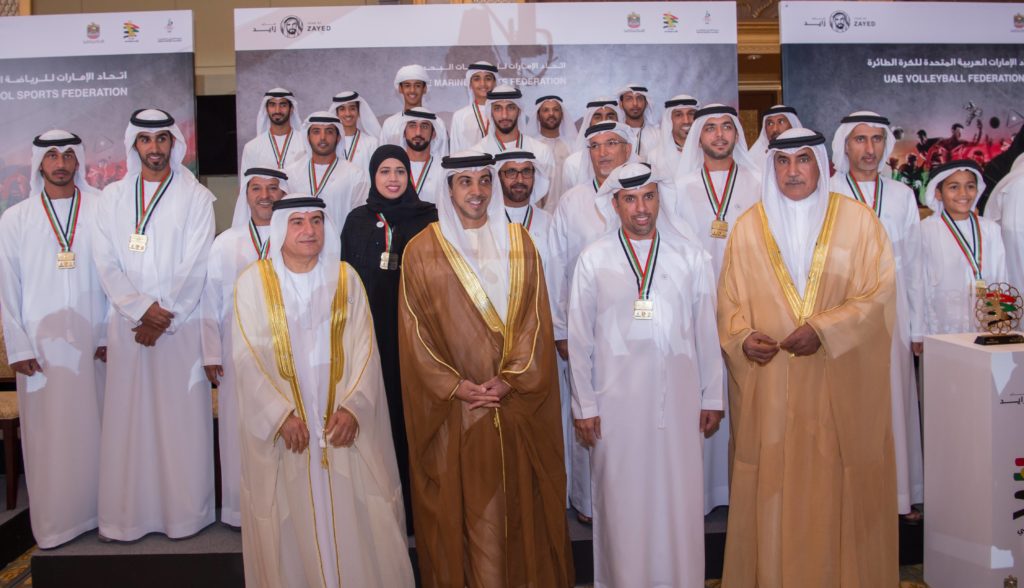 Mansour bin Zayed attends ceremony honouring UAE’s sporting achievements in 2017